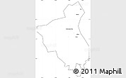Blank Simple Map of Fuan, cropped outside