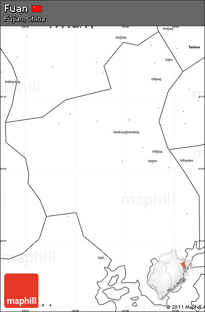Blank Simple Map of Fuan
