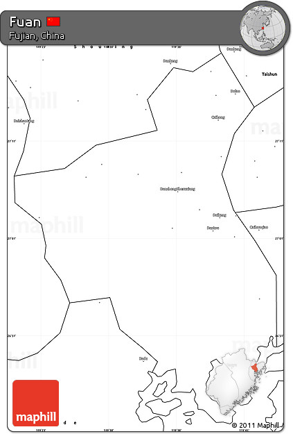 Blank Simple Map of Fuan