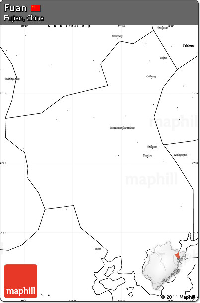 Blank Simple Map of Fuan