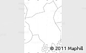 Blank Simple Map of Fuan, no labels