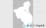 Gray Simple Map of Fuan