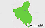 Political Simple Map of Fuan, cropped outside