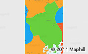 Political Simple Map of Fuan