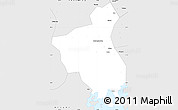 Silver Style Simple Map of Fuan