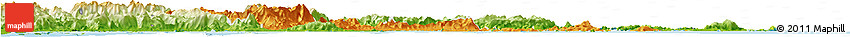 Political Horizon Map of Fuqing, physical outside Political Horizon Map of Fuqing, physical outside