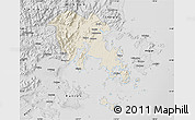 Shaded Relief Map of Fuqing, desaturated