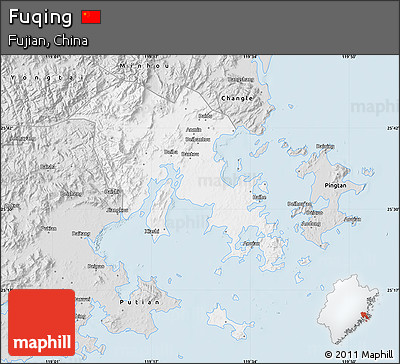 Silver Style Map of Fuqing