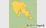 Savanna Style Simple Map of Fuqing, cropped outside