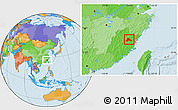 Political Location Map of Gutian