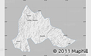 Gray Map of Gutian, single color outside
