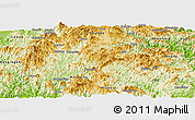 Physical Panoramic Map of Gutian