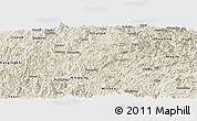 Shaded Relief Panoramic Map of Gutian