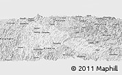 Silver Style Panoramic Map of Gutian