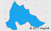 Political Simple Map of Gutian, cropped outside