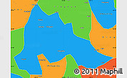 Political Simple Map of Gutian
