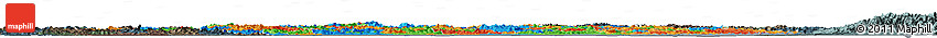 Political Horizon Map of Fujian, darken, semi-desaturated