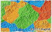 Political 3D Map of Jiangle