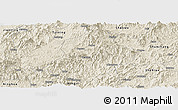 Shaded Relief Panoramic Map of Jiangle