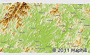 Physical 3D Map of Jiangyang