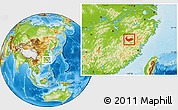 Physical Location Map of Jiangyang