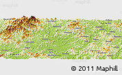 Physical Panoramic Map of Jiangyang