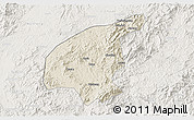 Shaded Relief 3D Map of Jianning, lighten