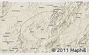 Shaded Relief 3D Map of Jianning