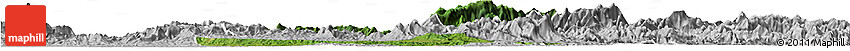Satellite Horizon Map of Jianning, lighten, desaturated Satellite Horizon Map of Jianning, lighten, desaturated
