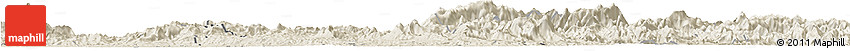 Shaded Relief Horizon Map of Jianning