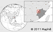 Blank Location Map of Jianning, highlighted country, highlighted parent region