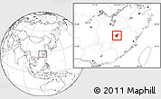 Blank Location Map of Jianning