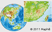 Physical Location Map of Jianning