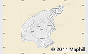 Classic Style Map of Jianning, single color outside