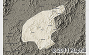 Shaded Relief Map of Jianning, darken