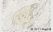 Shaded Relief Map of Jianning, lighten