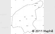 Blank Simple Map of Jianning, cropped outside