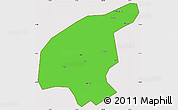 Political Simple Map of Jianning, cropped outside