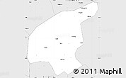 Silver Style Simple Map of Jianning