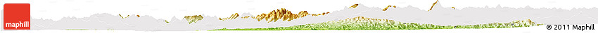 Physical Horizon Map of Jianou, cropped outside
