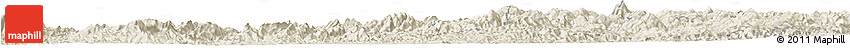 Shaded Relief Horizon Map of Jianou