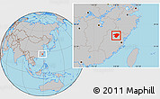Gray Location Map of Jianou