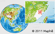 Physical Location Map of Jianou, highlighted parent region