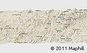 Shaded Relief Panoramic Map of Jianou