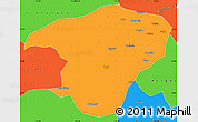 Political Simple Map of Jianou