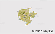Satellite 3D Map of Jinjiang, cropped outside