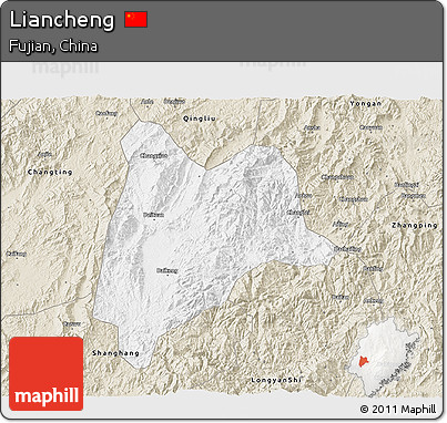 Classic Style 3D Map of Liancheng