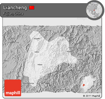 Gray 3D Map of Liancheng