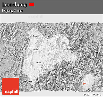 Gray 3D Map of Liancheng