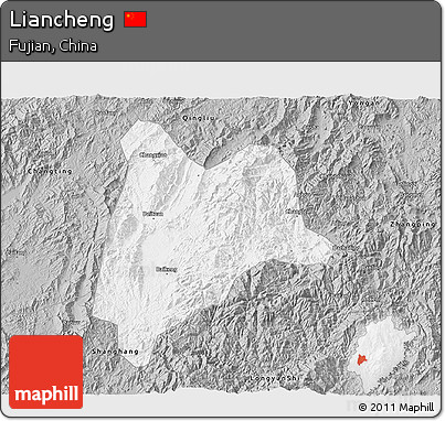 Gray 3D Map of Liancheng